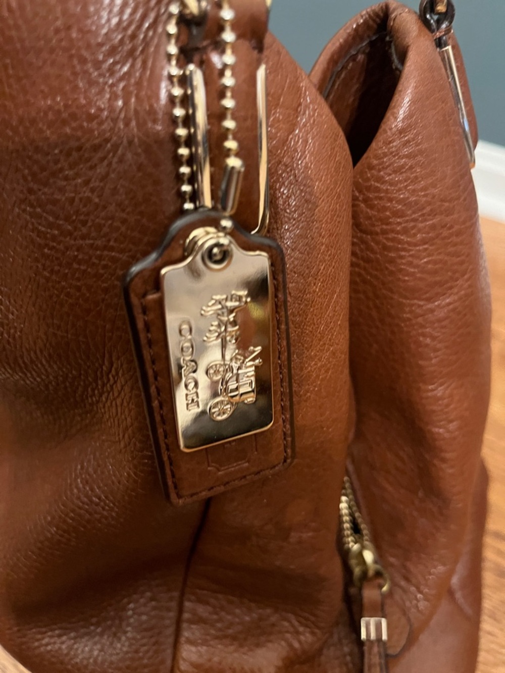 Coach Madison Phoebe saddle large leather hobo shoulder bag 24621 - Picture 15 of 16